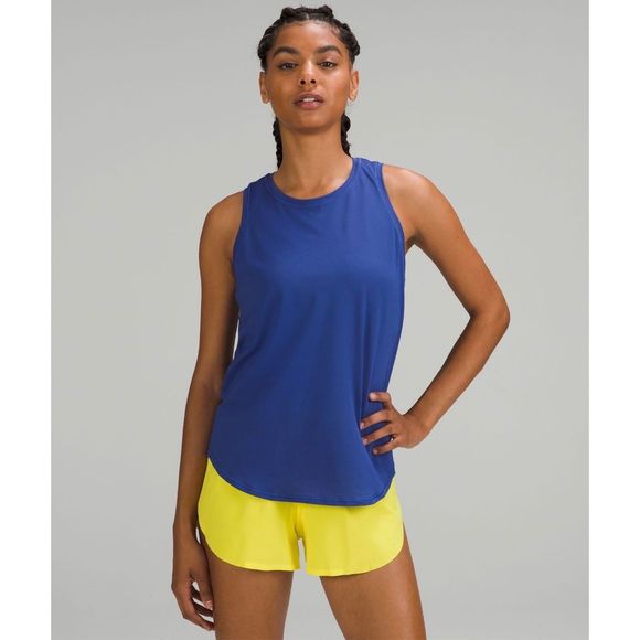 lululemon athletica Tops - Lululemon High-Neck Running and
Training Tank Top Size 2 Psychic blue